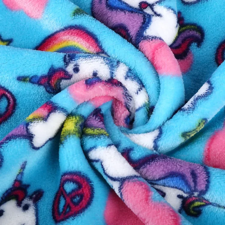 100% polyestertrycktyg för barnpyjamas
