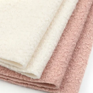 100% polyester sherpa teddy fleece tyg för kappjacka