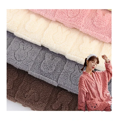 3D Jacquard Sherpa Fleecetyg
