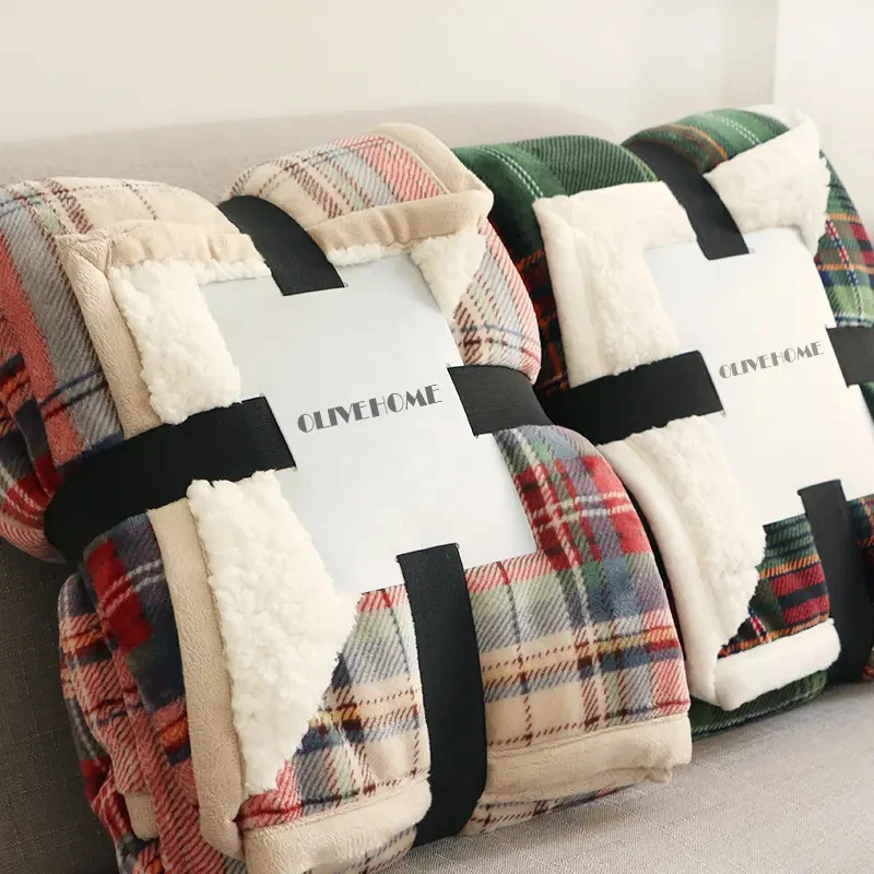Christmas Plaid Sherpa Blanket