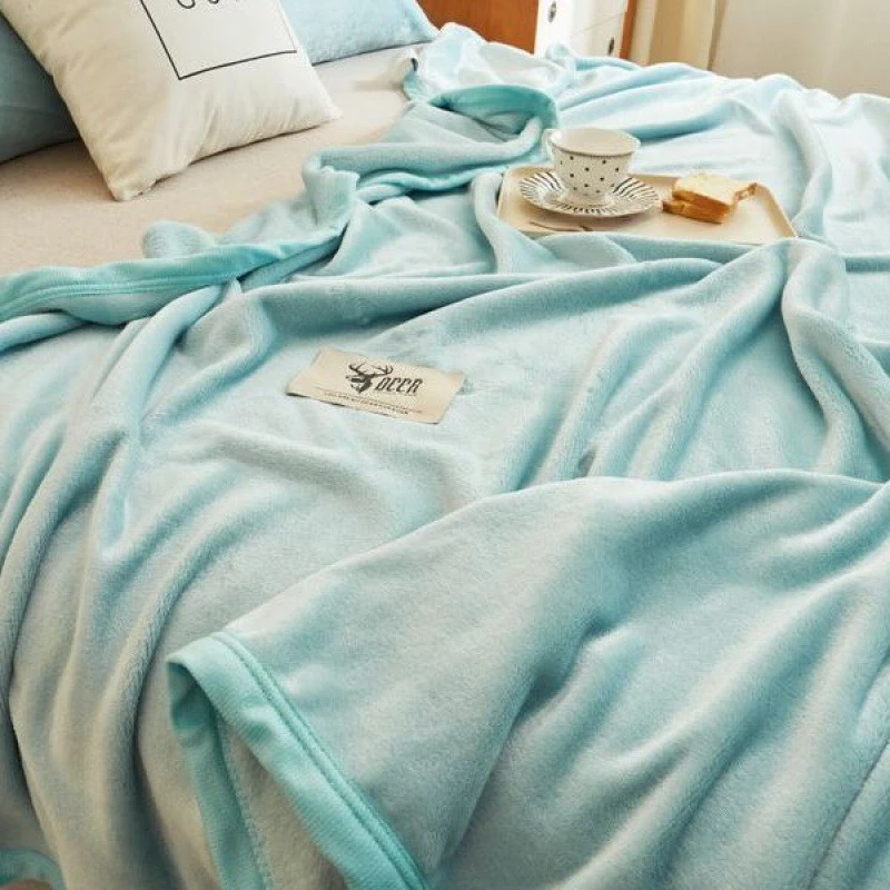 Korallpolar fleece tjock kast filt