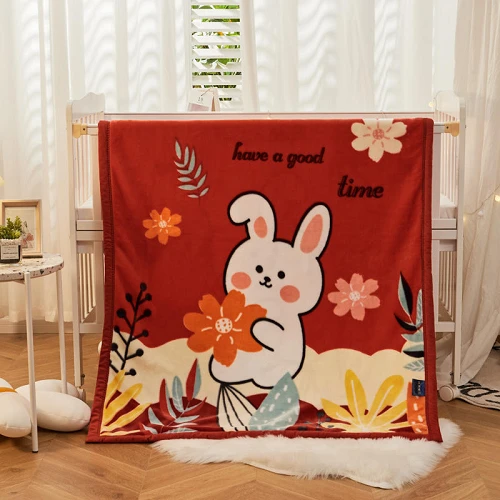 Dubbellager Raschel Babyfilt