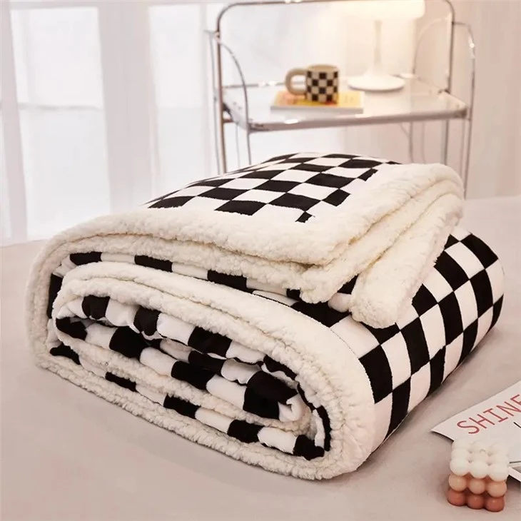 Customized 	Double Layer Sherpa Blanket