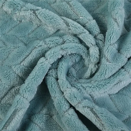 Jacquard flanell fleecetyg för filt
