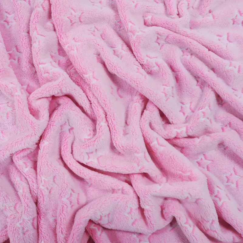 Flerfärgad Präglad Tryckt Flanell Korall Fleece