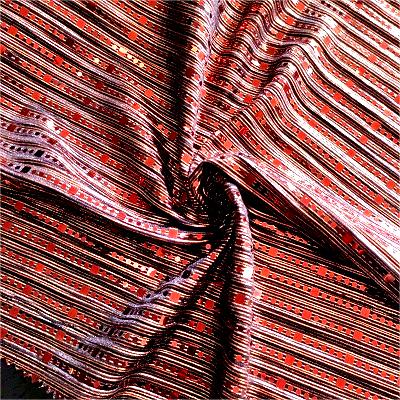 100% polyester metalliska paljetter tyg