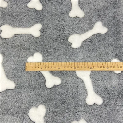 Plysch 100 % polyester korallfleecetyg