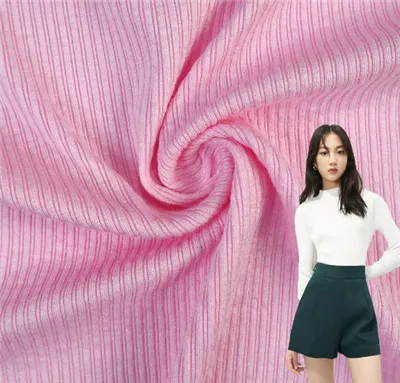 Spandex massiva ribbstickade tyger