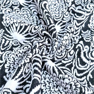 Stretchstickat Jacquardtyg