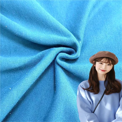 Solid Stickad Borstad Terry Fleece
