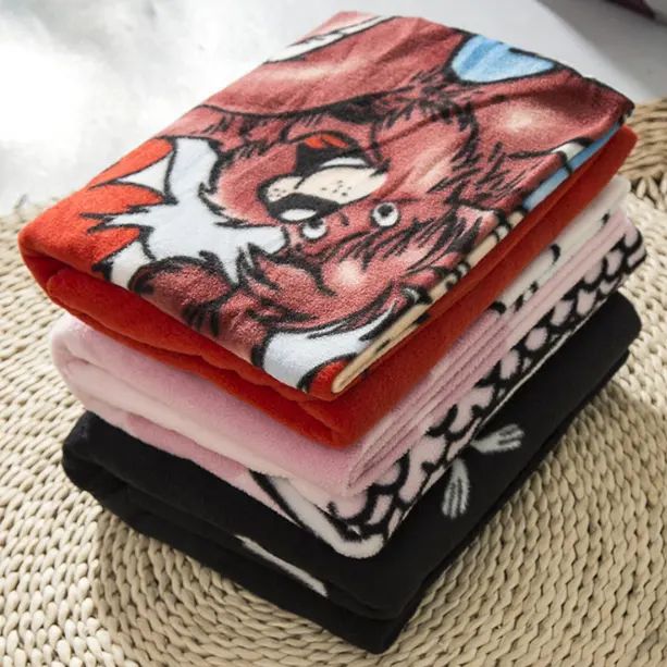 China Solid Polar Fleece Blanket