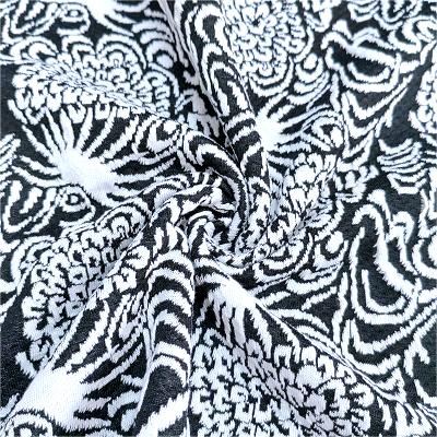 Stretchstickat Jacquardtyg
