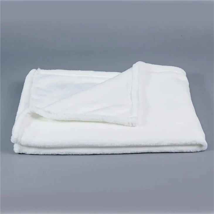 Customized White Baby Blanket
