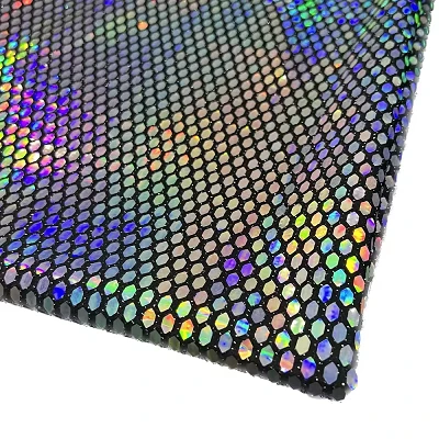 Holografisk stretch paljettyg