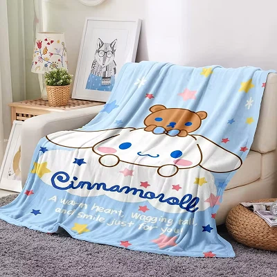 Tecknad tryck korallfilt