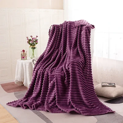Jacquard korallfilt