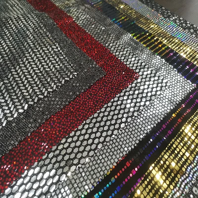 Sparkling Gold Sequin Tyg